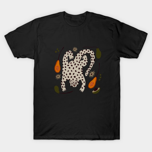 Spotted snow leopard T-Shirt by nikoenikoeniko